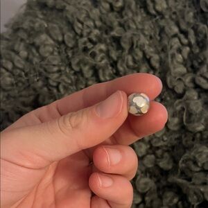 Gray and White Heart Pandora Charm